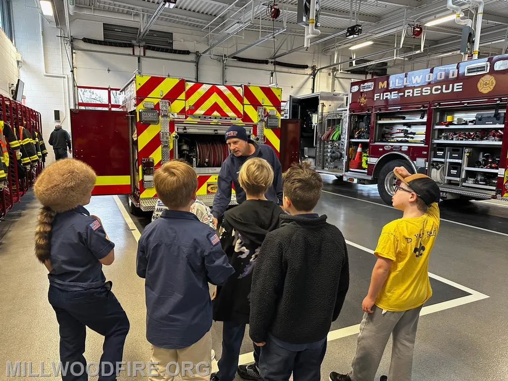 Cub Scouts Learn about Fire Safety