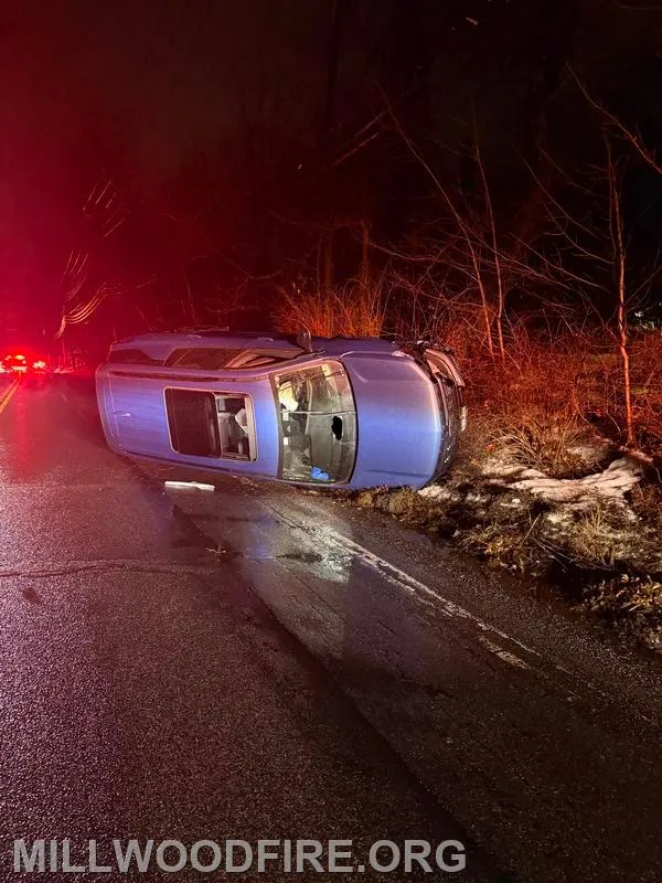 Vehicle Rollover on Rt. 100