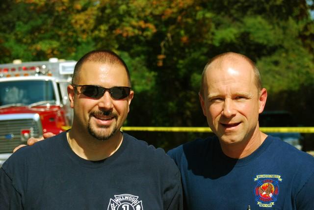 Captain Jorge Rodrigues and Asst. Chief Greg Santone