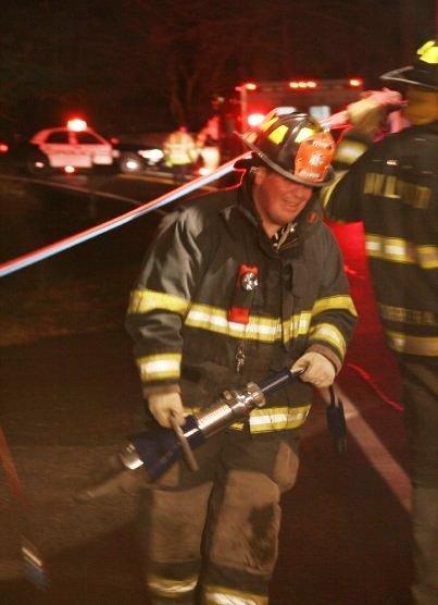 Firefighter Brian Moran on Rt 120 extrication